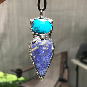 Chrysocolla and Lapis Lazuli throat chakra goddess💚💙