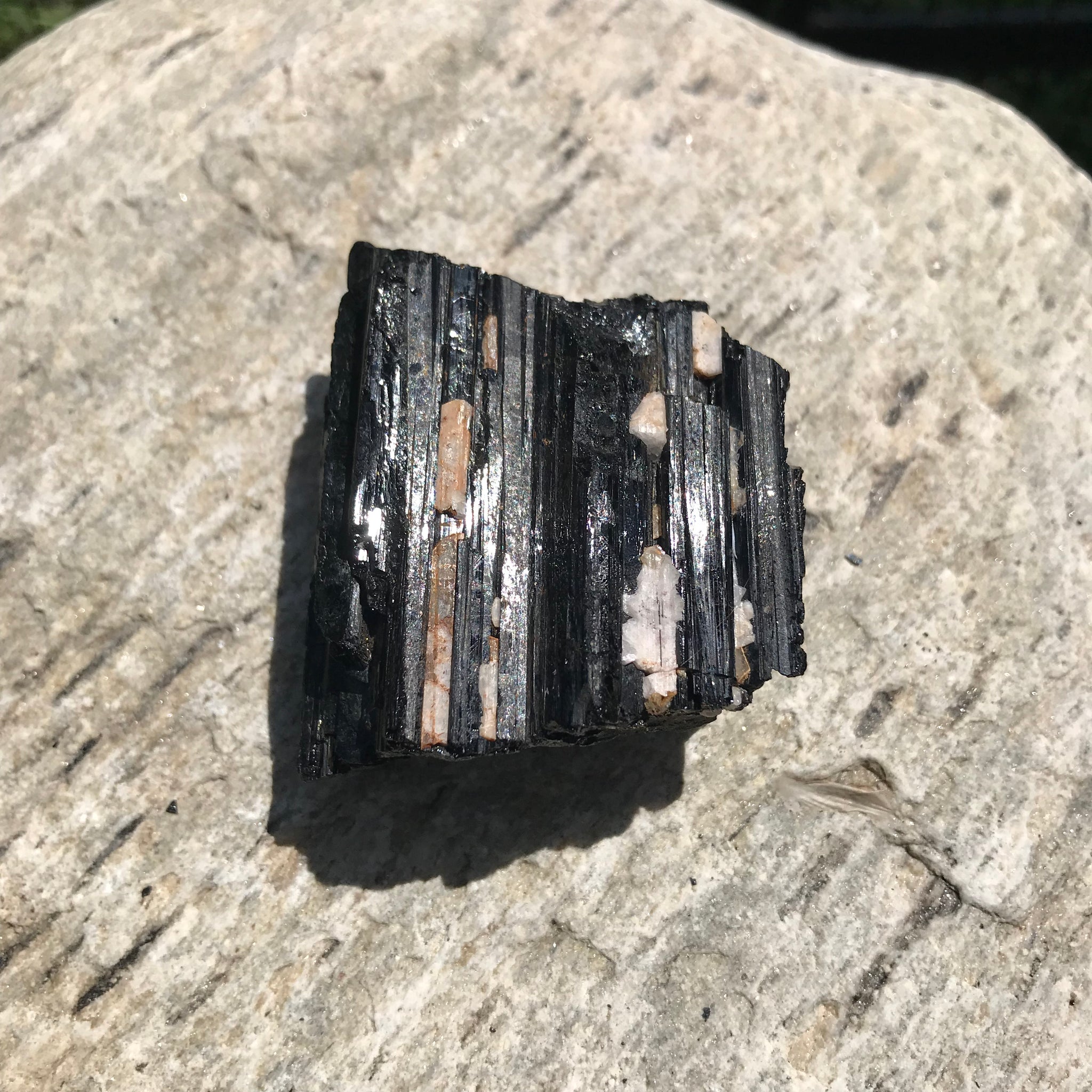 Black striated Tourmaline