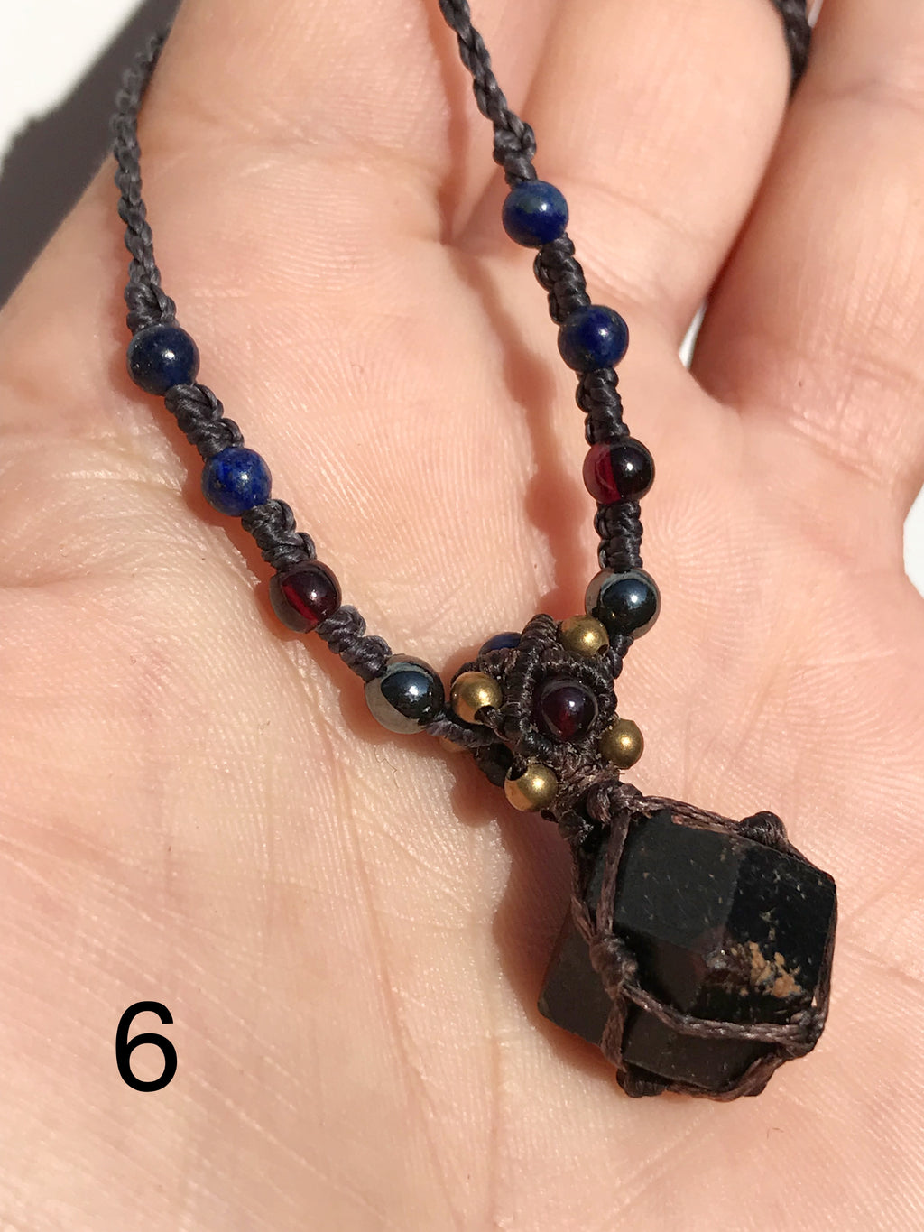 Natural Garnet Dodecahedron pendant