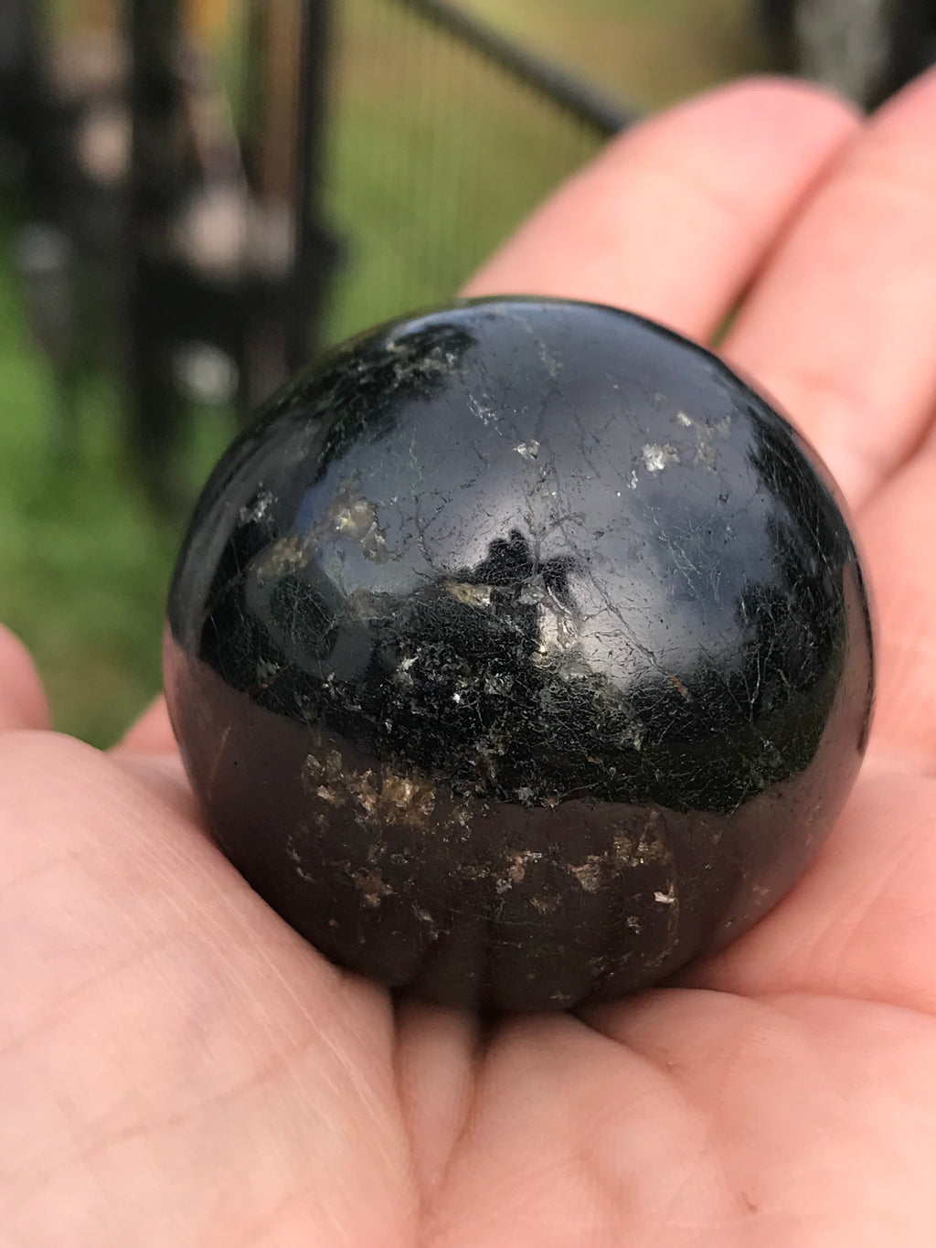 Black Tourmaline sphere