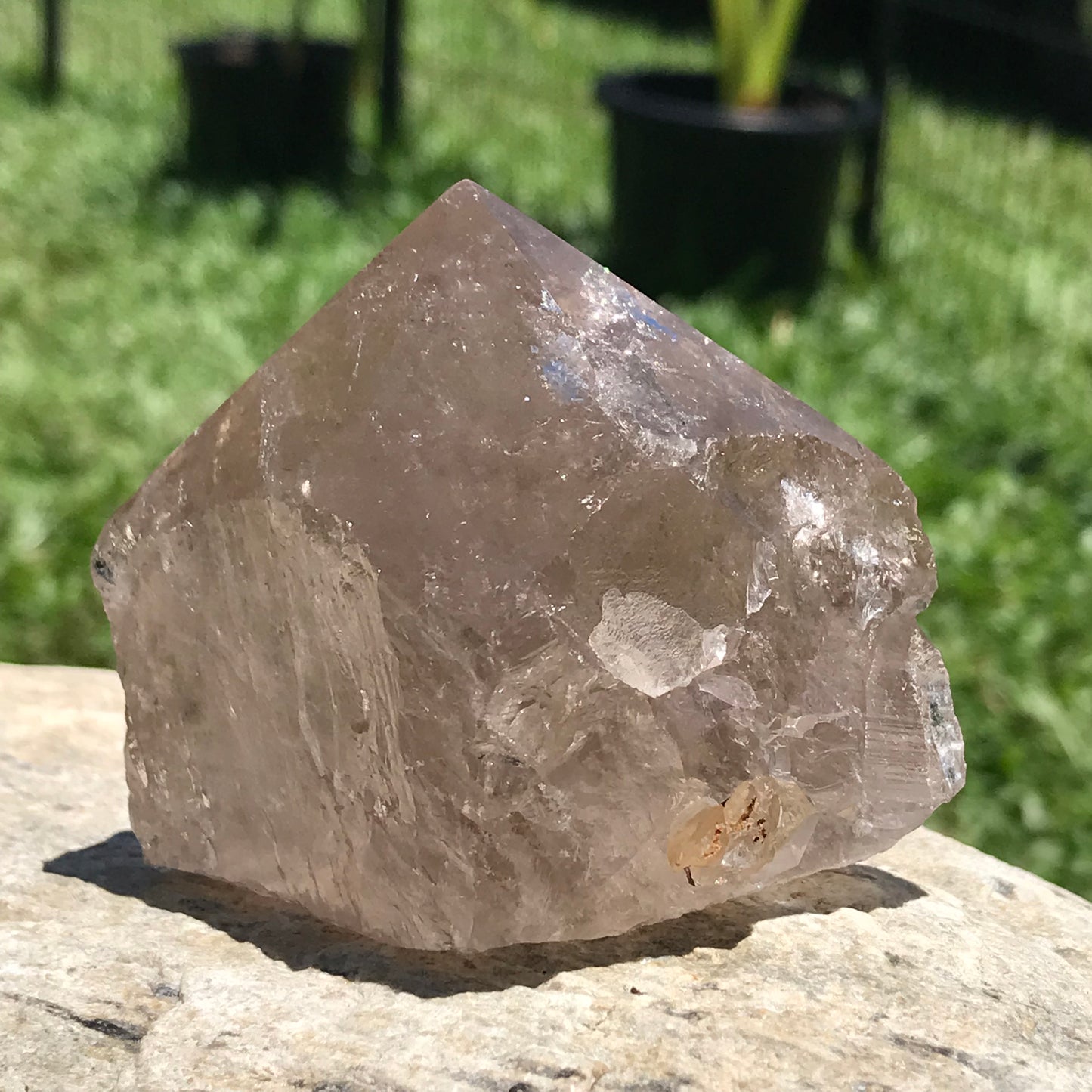Smoky Quartz polished top generator