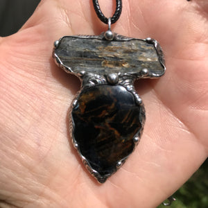 Pietersite and blue Kyanite magic