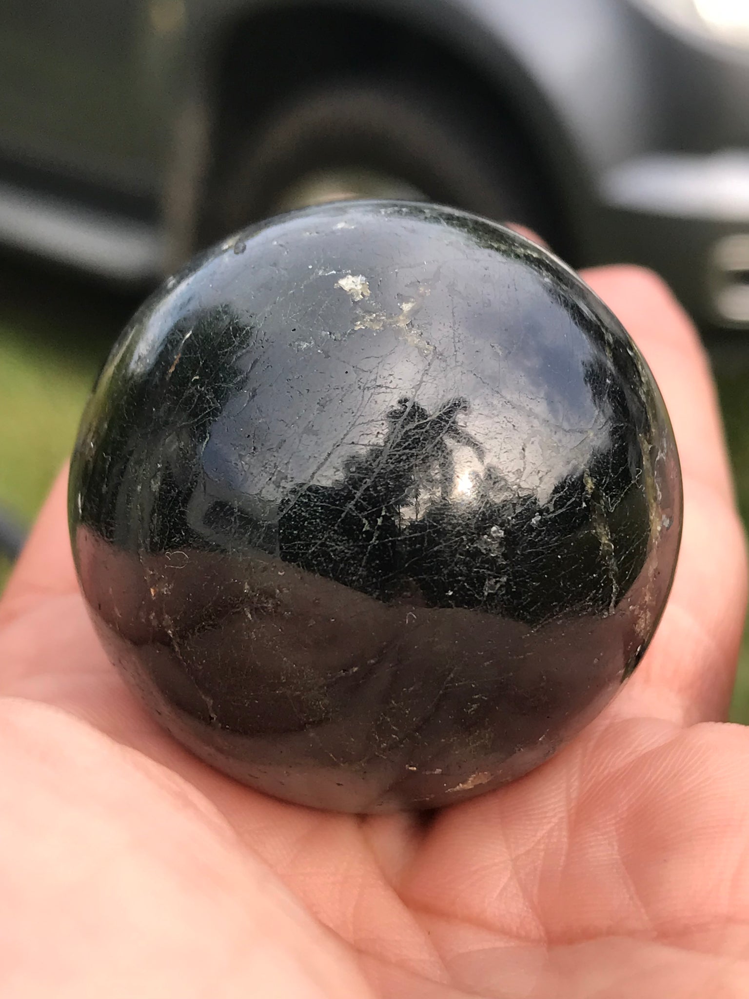 Black Tourmaline sphere