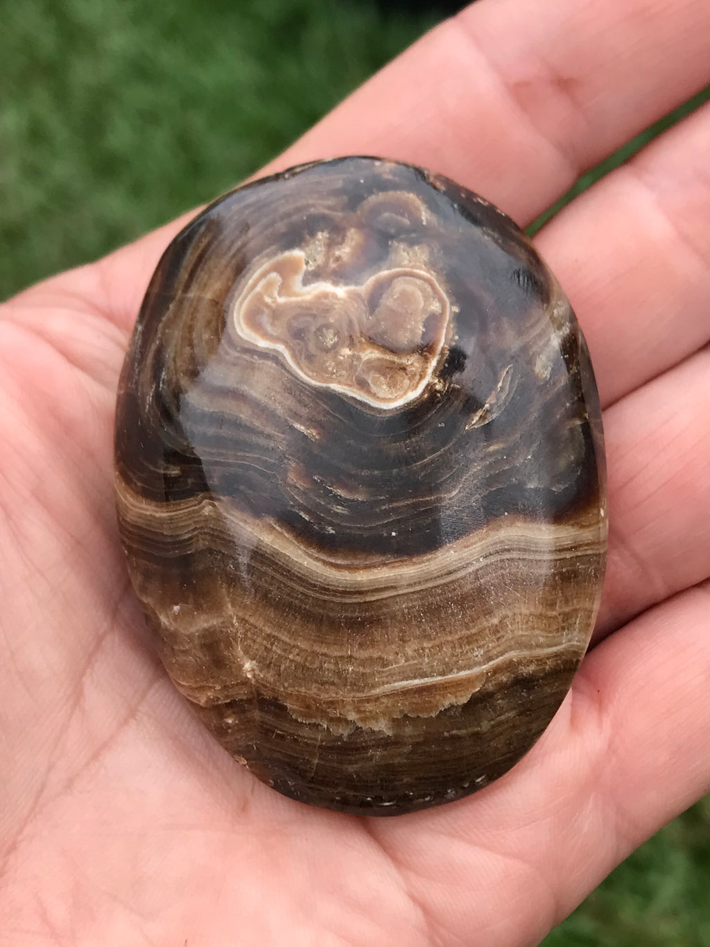 Chocolate Calcite Palmstone