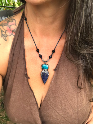 Chrysocolla and Lapis Lazuli throat chakra goddess💚💙