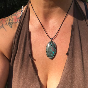 Chrysocolla - Malachite pendant