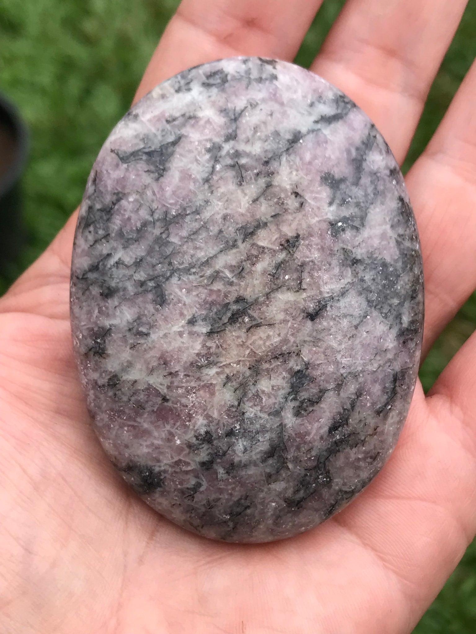 Lepidolite Palmstone