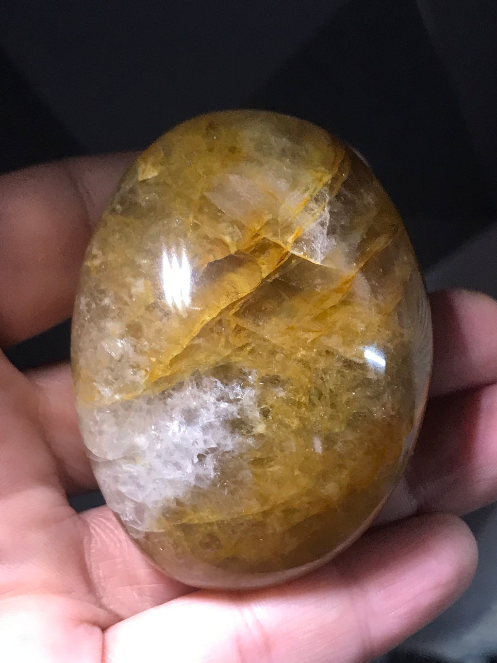 Hematoid Quartz Palmstone