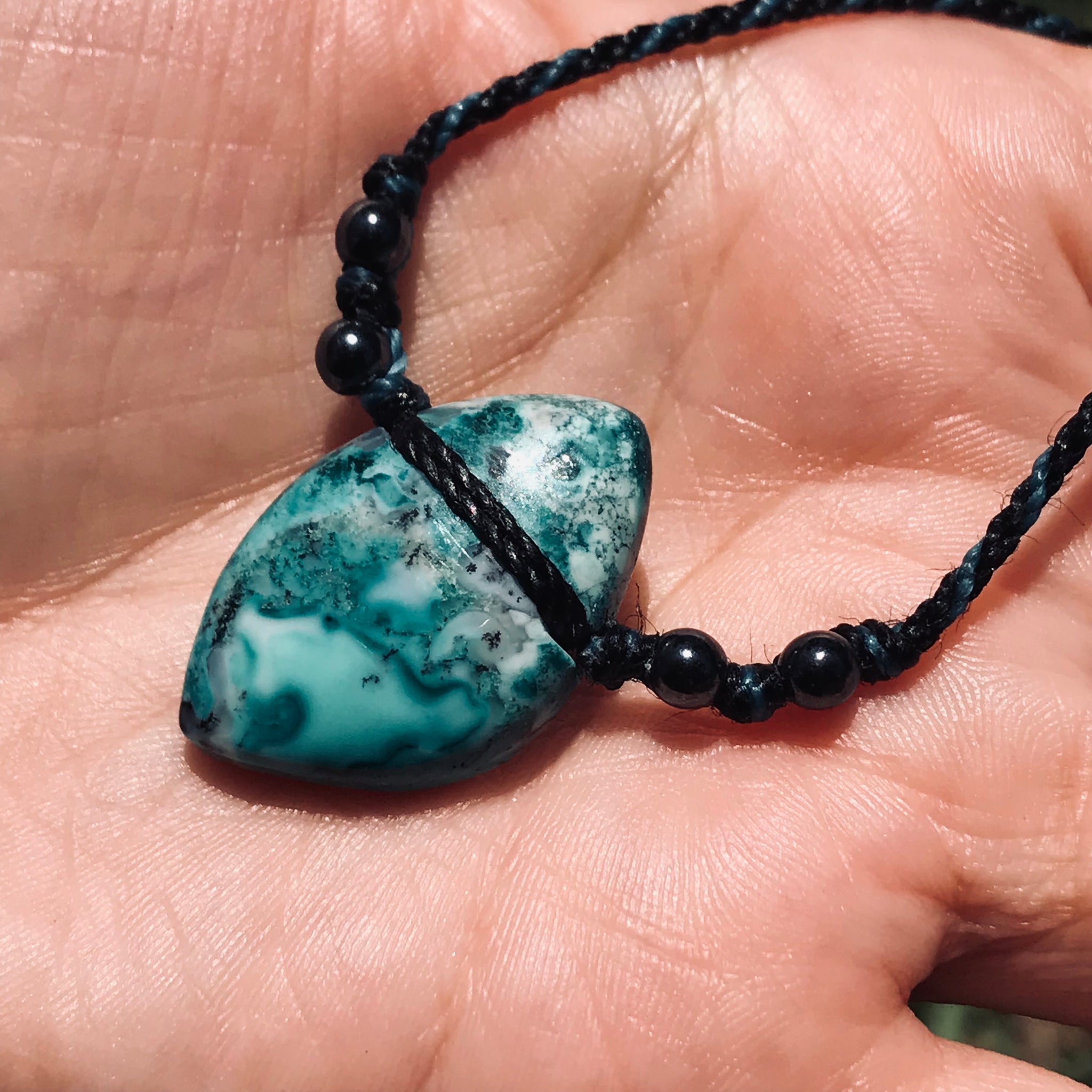 Chrysocolla - Malachite pendant