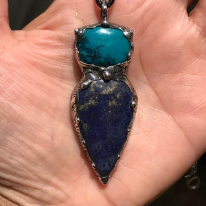 Chrysocolla and Lapis Lazuli throat chakra goddess💚💙