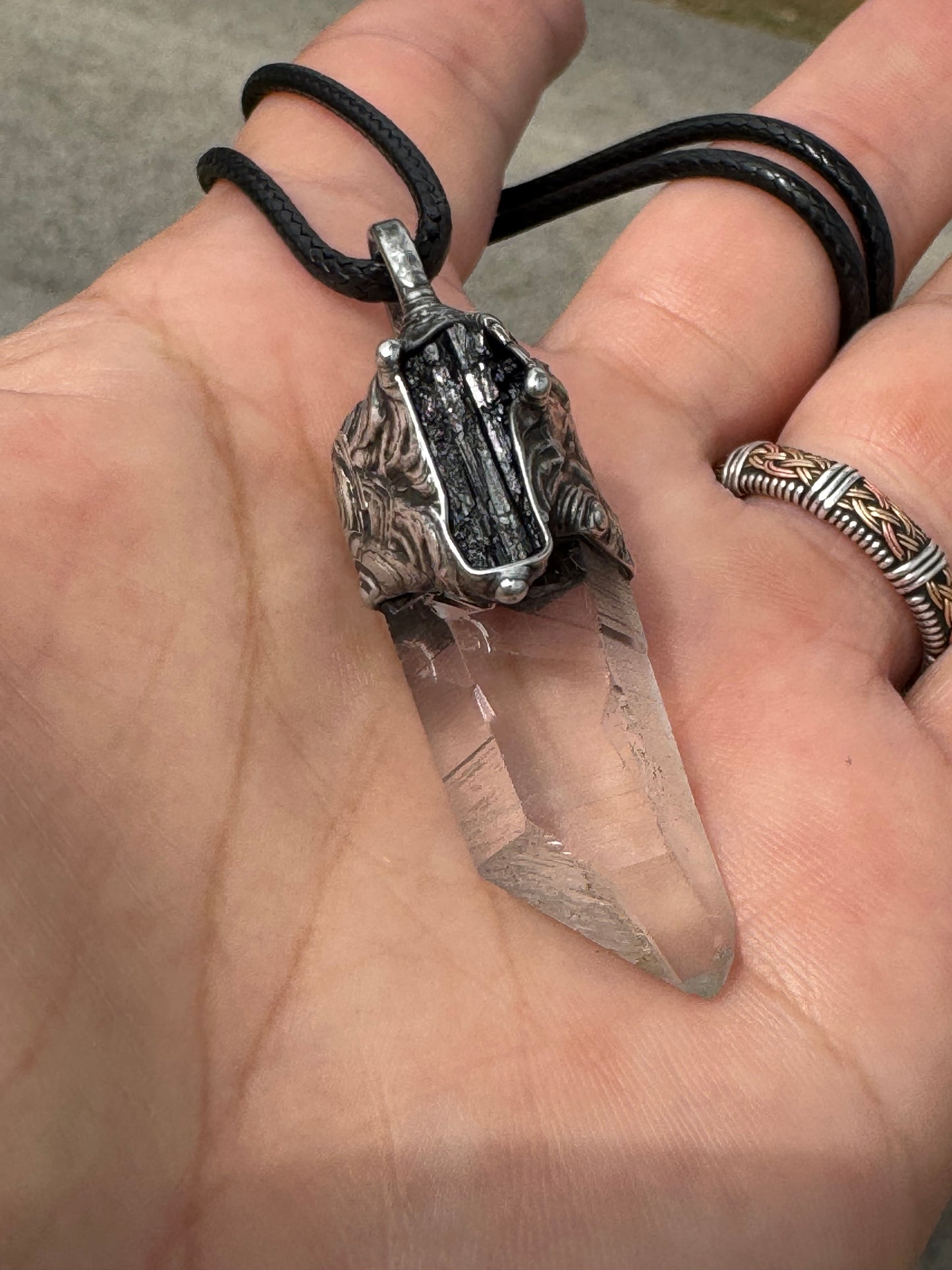 Reserved for Marisa clear quartz and Tourmaline