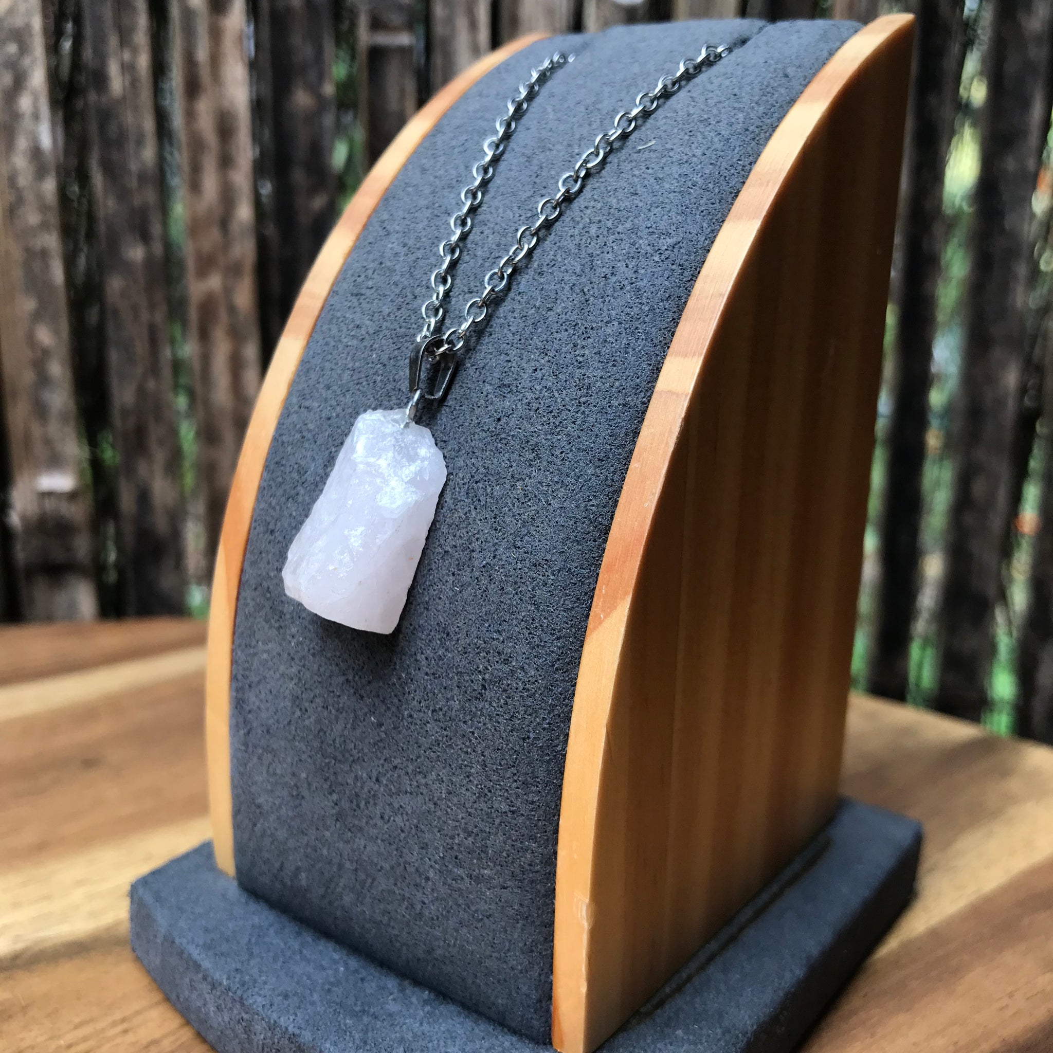 Rough Crystal piece pendant