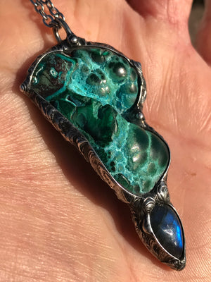 Reserved for Kimmy Chrysocolla/Malachite & Labradorite❤️