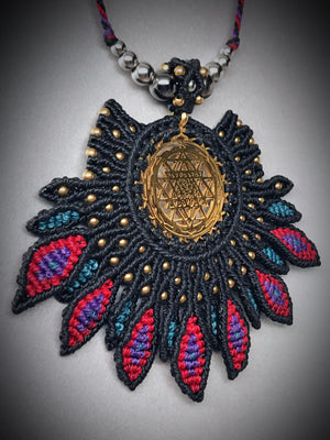 Sri Yatra Macrame Statement pendant