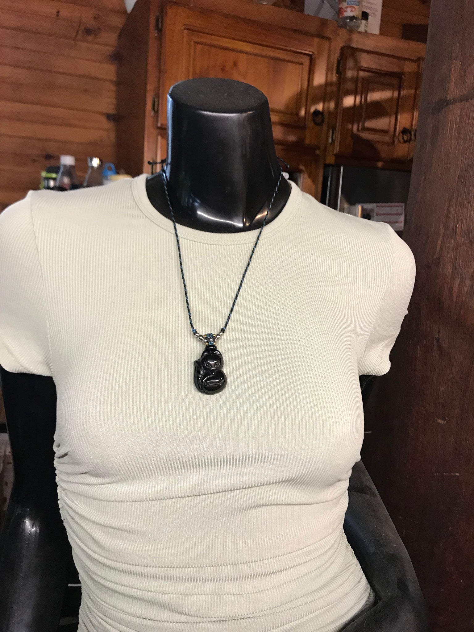 Rainbow Obsidian fox