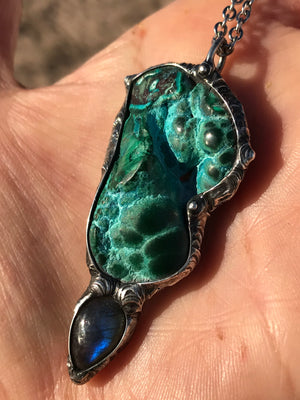 Reserved for Kimmy Chrysocolla/Malachite & Labradorite❤️