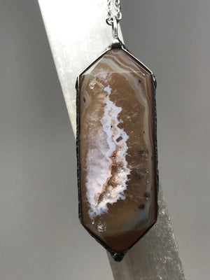 Druzy Chalcedony point