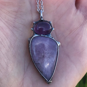 Peace, Love & Heart healing with Kunzite and Amethyst 💕