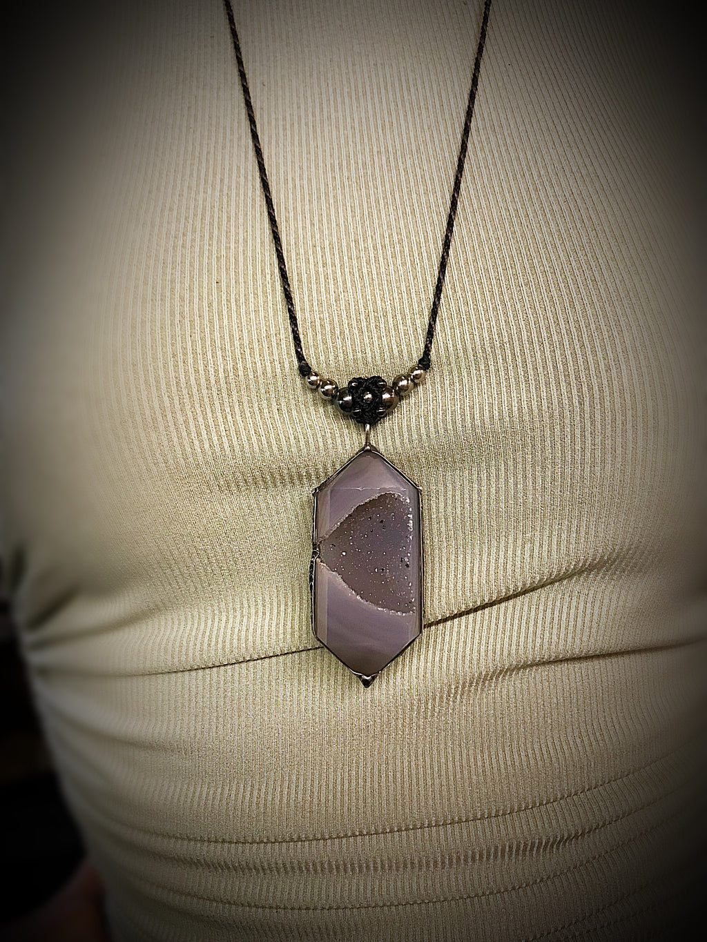 Blue Druzy Chalcedony