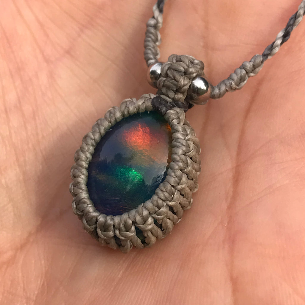 Aurora Opal macrame treasure