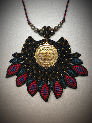 Sri Yatra Macrame Statement pendant